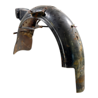 Rear mudguard with bracket, black, origi gallery
