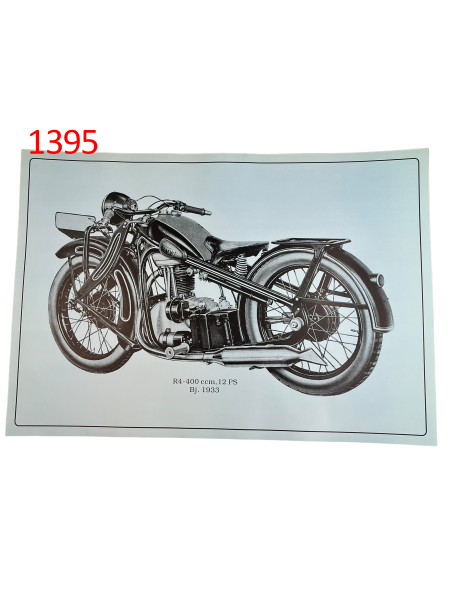 Poster Plakat BMW R4 400 ccm 68 x 48