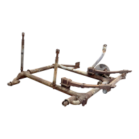 Sidecar frame with leaf suspension, completely original USSR