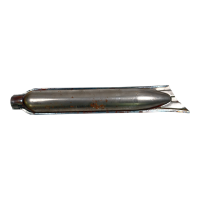 Exhaust muffler fishtail left without br gallery